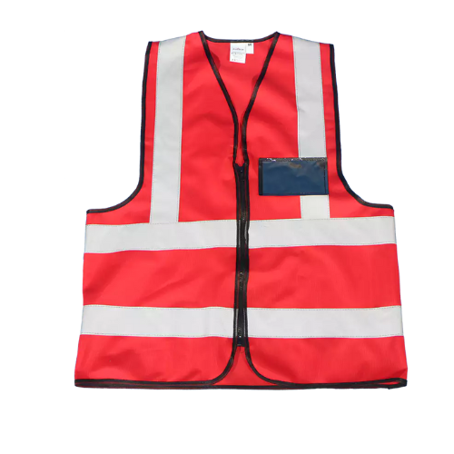 Premium Reflective Vest with Zip & ID Pouch