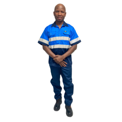 Vulcan Workwear Hi Viz 100% Cotton Vented Short Sleeve Workshirt