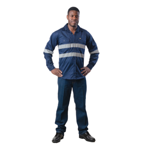 Vulcan Workwear Hi Viz 100% Cotton Vented Workshirt