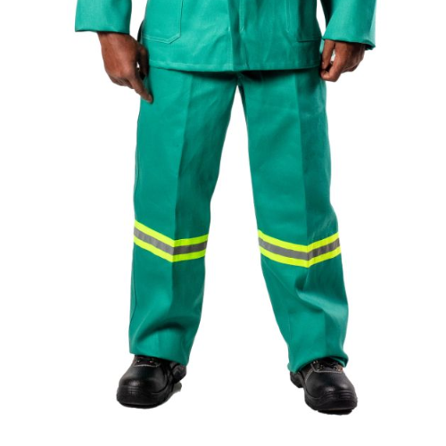 D59 Flame Fern Green Suit with Reflective Tape Trousers