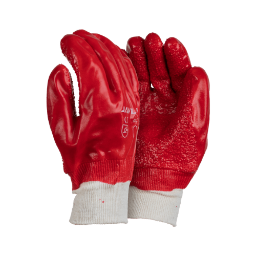 PVC Knit Wrist Heavy Duty Gloves