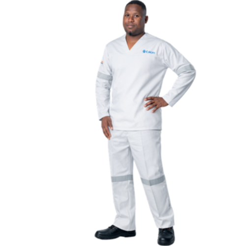 VULCAN WORKWEAR D59 FLAME WHITE CLEAN CONDITION JACKET (CODE: 17,1032/ESK (SIZES28.64)