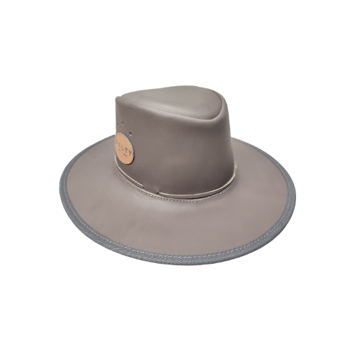 BUFFEL HAT (9193-le) FULL GRAIN CATTLE LEATHER -MOCCA