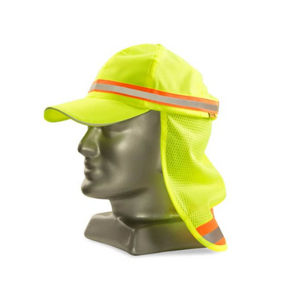 Reflective Baseball Cap With Neck Protector