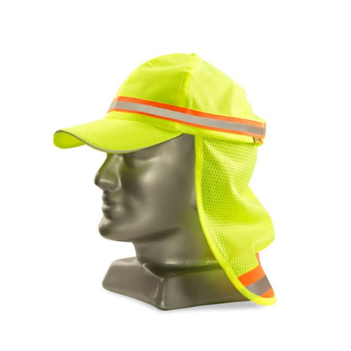 Reflective Baseball Cap With Neck Protector