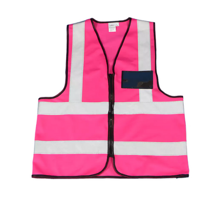 Premium Reflective Vest with Zip & ID Pouch