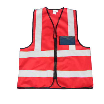 Premium Reflective Vest with Zip & ID Pouch