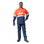 Vulcan Workwear Hi Viz 100% Cotton Vented Workshirt