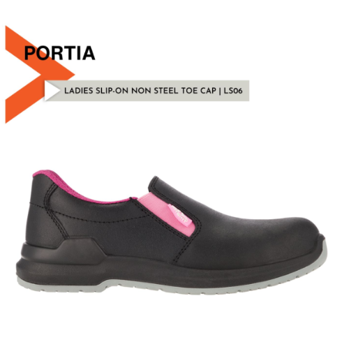 Portia Ladies Slip-On Safety Shoe – Non-Steel Toe Cap