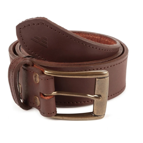 FREESTYLE HANDCRAFTED GENUINE LEATHER BELT-BROWN
