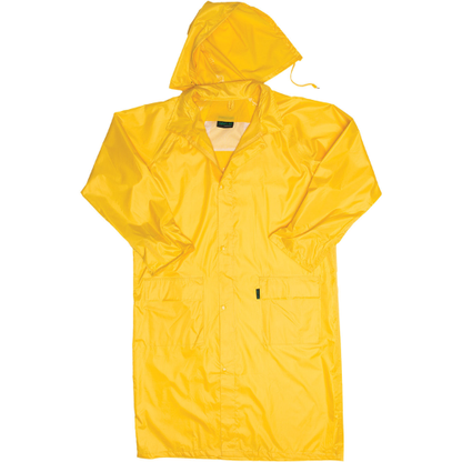 Polyester PVC Calf Length Rain Coat