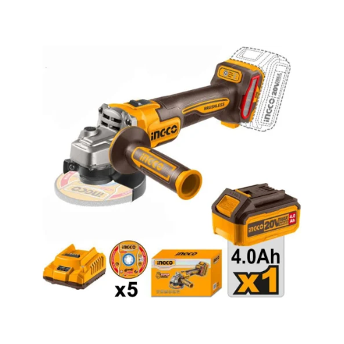 Ingco 20V Lithium-Ion Angle Grinder