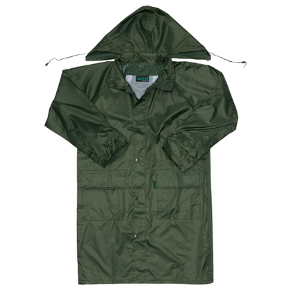 Polyester PVC Calf Length Rain Coat